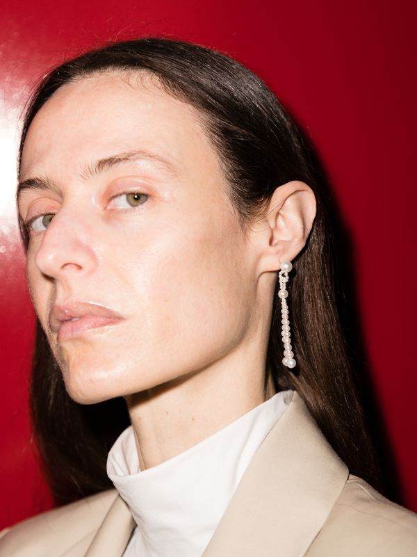 Sophie Bille Brahe 14K Yellow Gold Opera Pearl Earrings | Browns Earrings