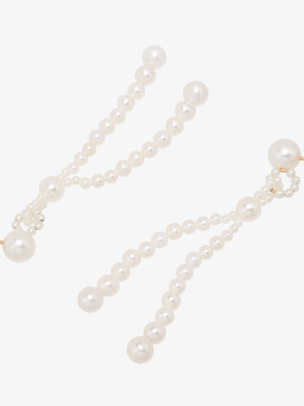 Sophie Bille Brahe 14K Yellow Gold Opera Pearl Earrings | Browns Earrings