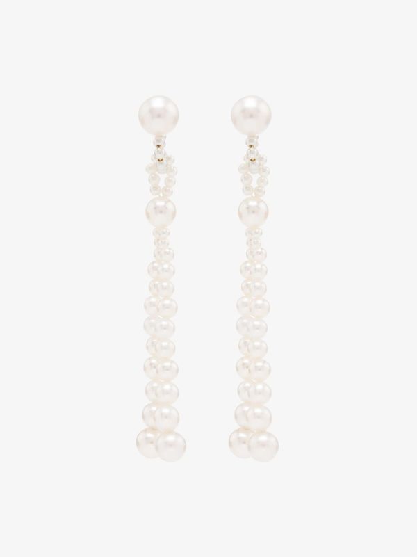 Sophie Bille Brahe 14K Yellow Gold Opera Pearl Earrings | Browns Earrings