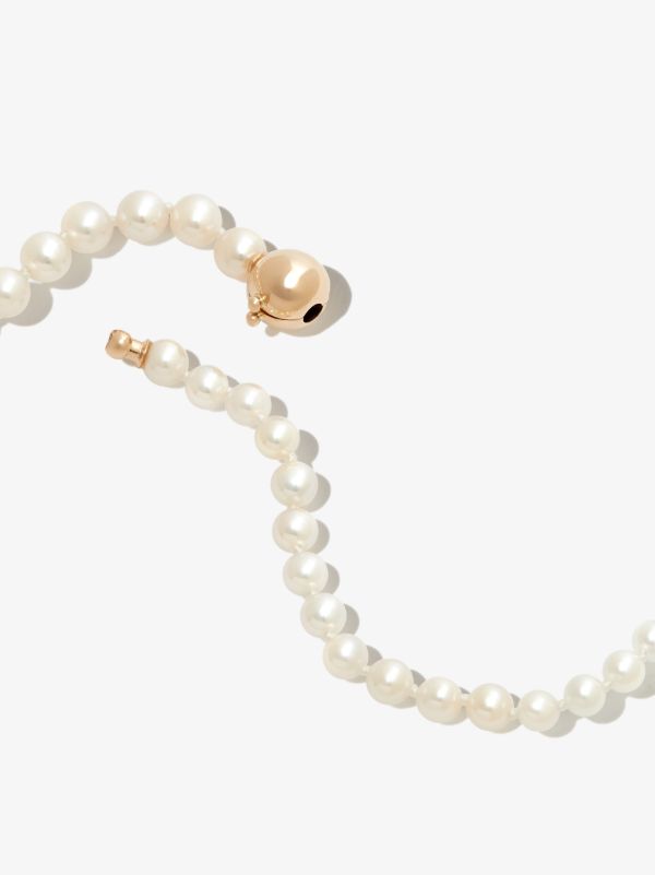 Sophie Bille Brahe 14K Yellow Gold Petite Peggy Pearl Necklace | Browns Necklaces
