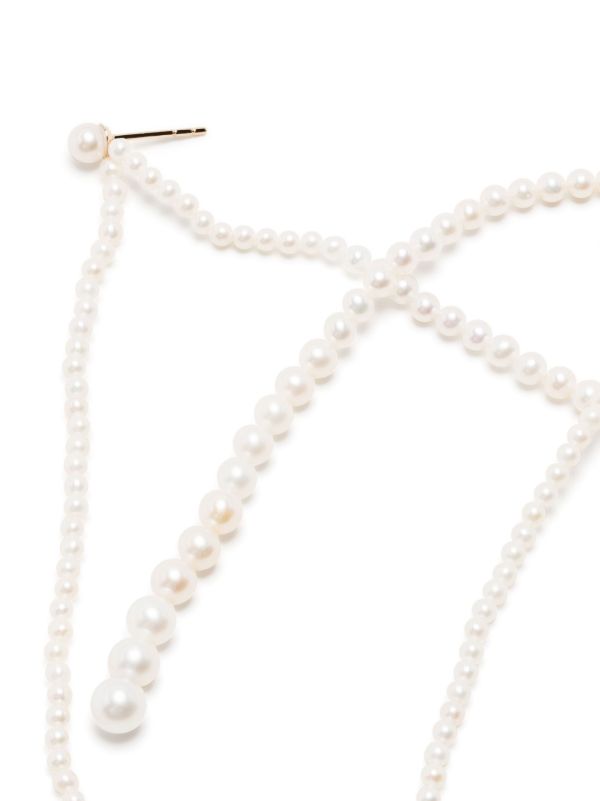 Sophie Bille Brahe 14K Yellow Gold Promenade De Perles Pearl Earrings | Browns Fine Earrings