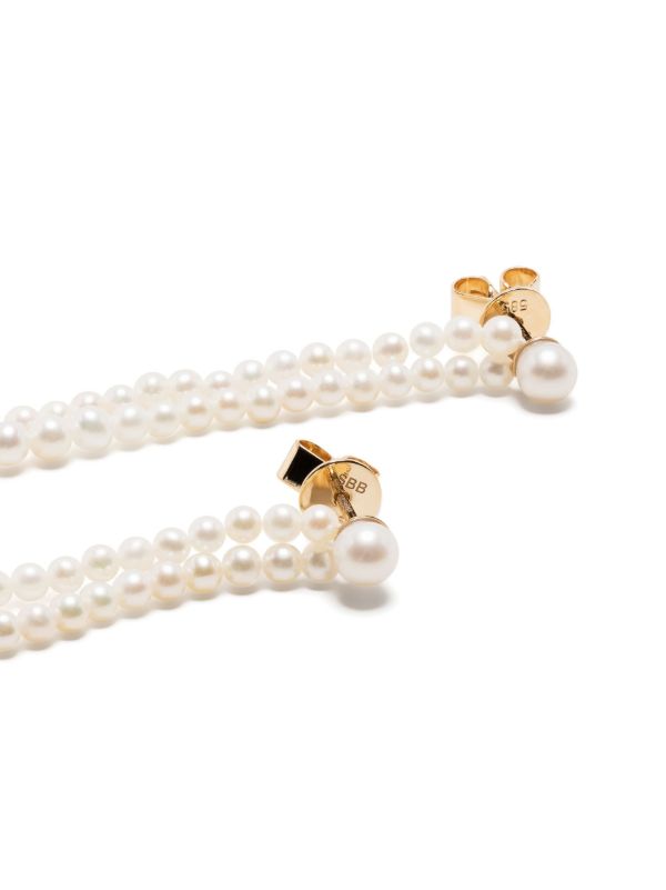 Sophie Bille Brahe 14K Yellow Gold Promenade De Perles Pearl Earrings | Browns Fine Earrings