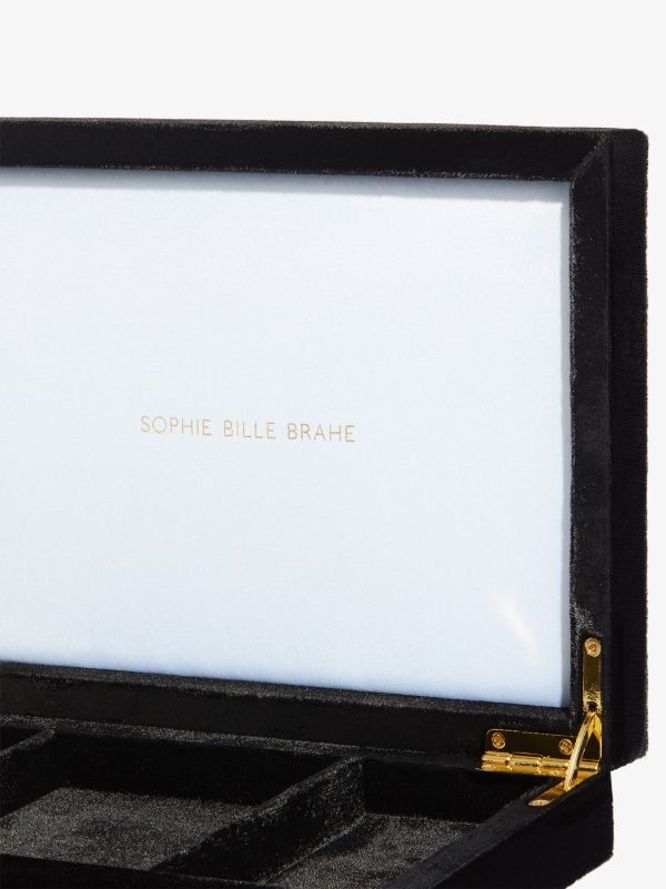 Sophie Bille Brahe Black Trésor Deux Velvet Jewellery Box | Browns Trinket Boxes