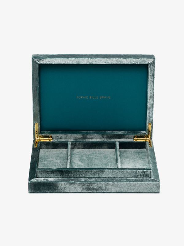 Sophie Bille Brahe Green Velvet Jewellery Box | Browns Travel Accessories