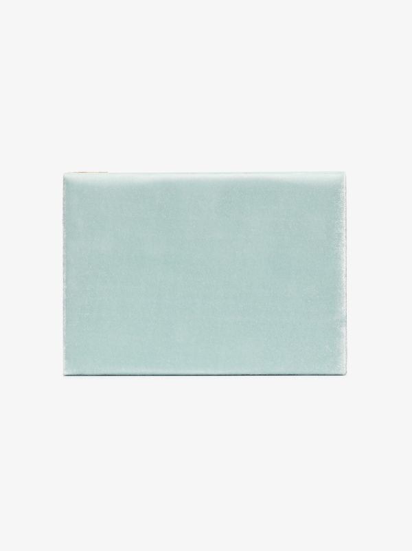 Sophie Bille Brahe light blue velvet jewellery box | Browns Travel Accessories