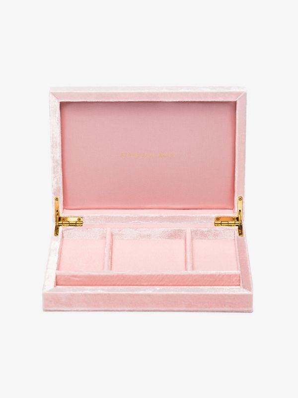 Sophie Bille Brahe Pink Velvet Jewellery Box | Browns Travel Accessories