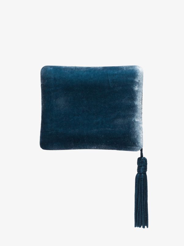Sophie Bille Brahe tassel-trimmed velvet jewellery case | Browns Travel Accessories