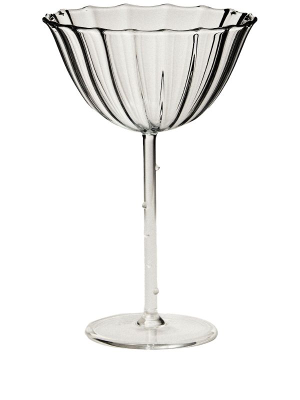 Sophie Lou Jacobsen Ribbed Effect Set of Four Glasses | Browns Glassware