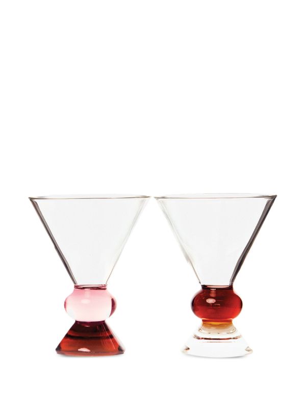Sophie Lou Jacobsen Totem Glasses (set Of Two) | Browns Glassware