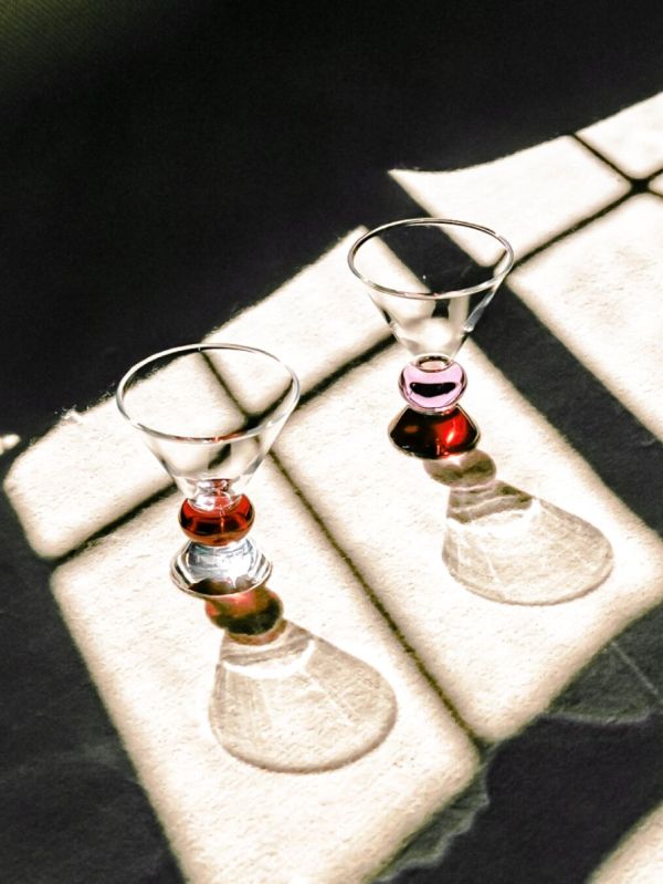 Sophie Lou Jacobsen Totem Glasses (set Of Two) | Browns Glassware