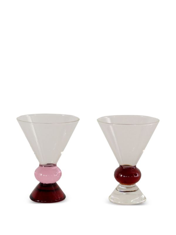 Sophie Lou Jacobsen Totem glasses (set of two) | Browns Glassware
