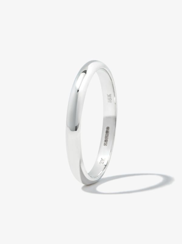 Spinelli Kilcollin 18K White Gold Half Round Ring | Browns Rings