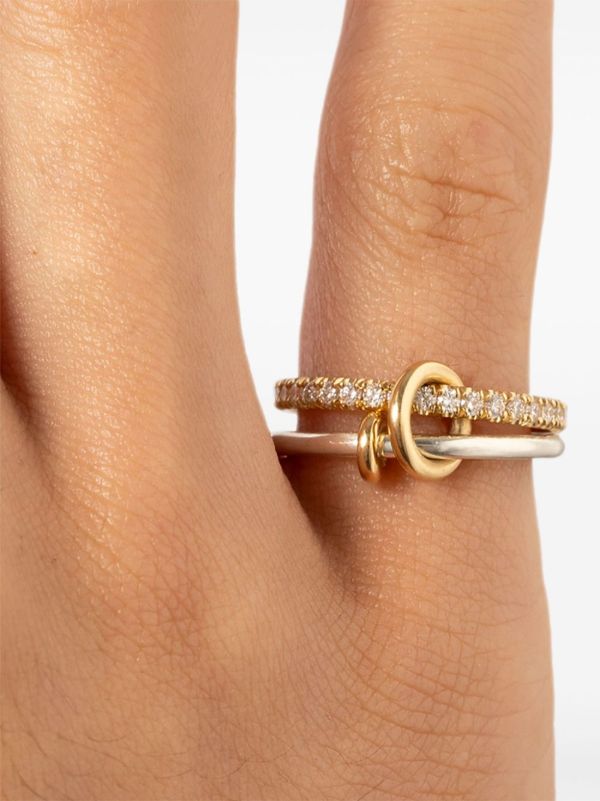 Spinelli Kilcollin 18k Yellow Gold And Sterling Silver Emi SG Diamond Ring | Browns Fine Rings