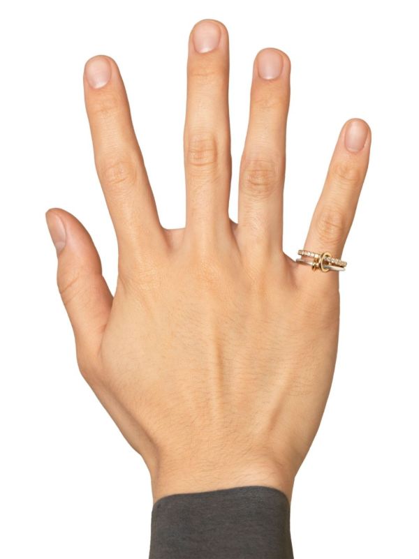 Spinelli Kilcollin 18k Yellow Gold And Sterling Silver Emi SG Diamond Ring | Browns Fine Rings