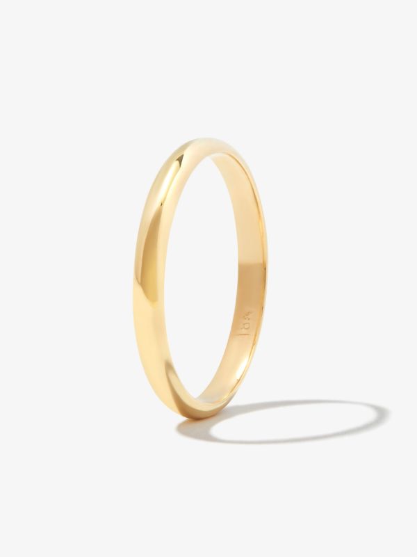 Spinelli Kilcollin 18K Yellow Gold Half Round Ring | Browns Rings