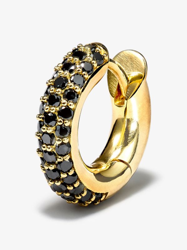 Spinelli Kilcollin 18K yellow gold Macro diamond single hoop earring | Browns Earrings