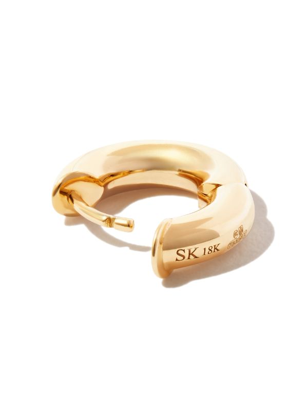 Spinelli Kilcollin 18K Yellow Gold Macro Single Hoop Earring | Browns Earrings