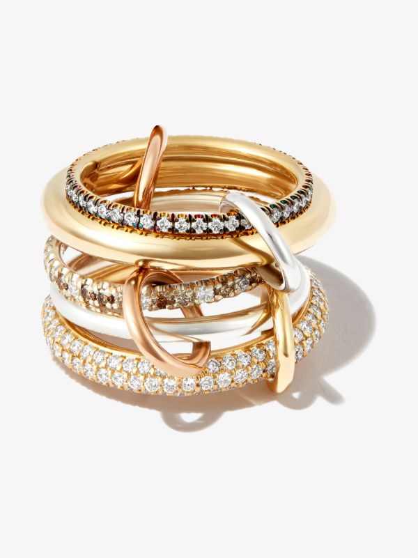 Spinelli Kilcollin 18K yellow gold Nexus diamond ring | Browns Fine Rings