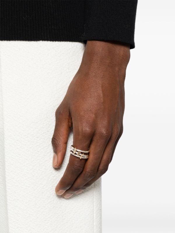 Spinelli Kilcollin 18kt Yellow Gold Dion SG Noir Diamond Rings | Browns Rings