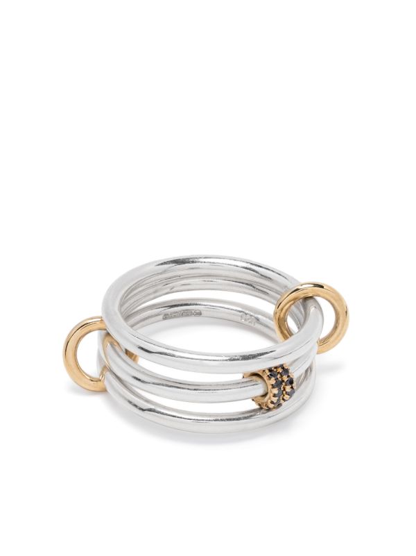 Spinelli Kilcollin 18kt Yellow Gold Dion SG Noir Diamond Rings | Browns Rings