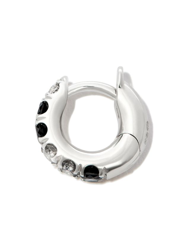 Spinelli Kilcollin Sterling Silver Mini Mezzo Prism Diamond Single Hoop Earring | Browns Earrings