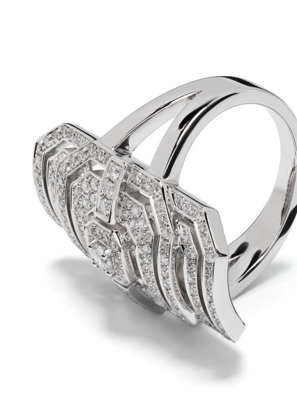 STATEMENT PARIS Silver Ring My Way Diamond Ring | Browns Rings
