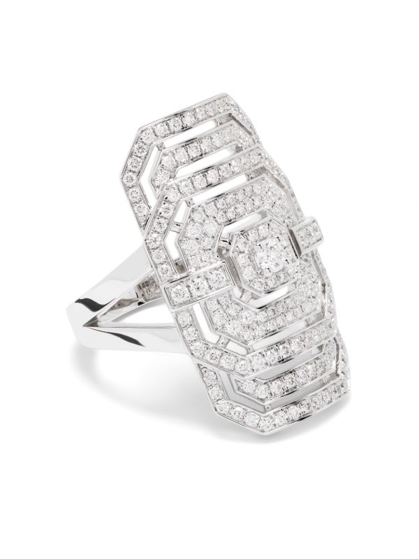 STATEMENT PARIS Silver Ring My Way Diamond Ring | Browns Rings