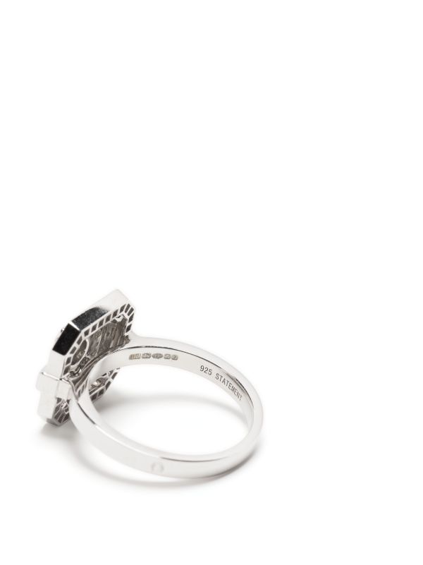 STATEMENT PARIS Sterling Silver Mini Skyway Diamond Ring | Browns Fine Rings