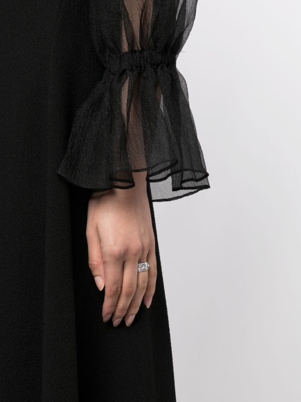 STATEMENT PARIS Sterling Silver Rockaway Spinner Diamond Ring | Browns Fine Rings