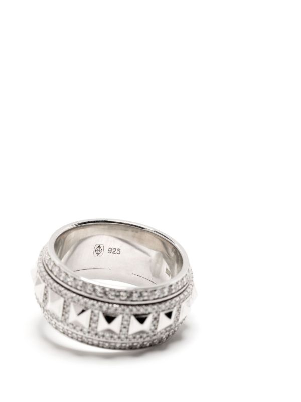 STATEMENT PARIS Sterling Silver Rockaway Spinner Diamond Ring | Browns Fine Rings
