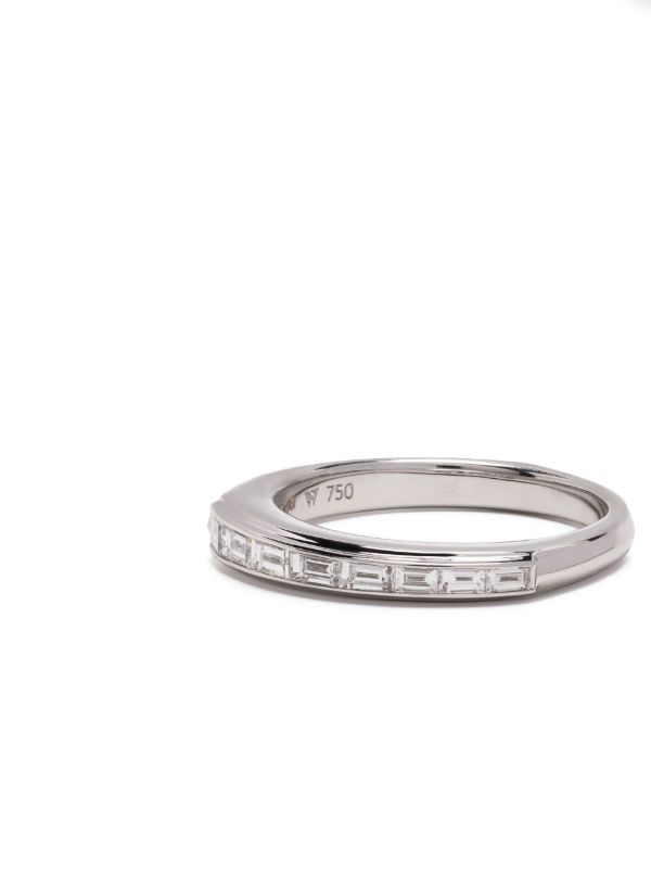 Stephen Webster 18K White Gold Baguette Stack Diamond Ring | Browns Fine Rings