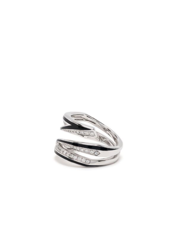 Stephen Webster 18K White Gold Vertigo Infinity Diamond Ring | Browns Fine Rings
