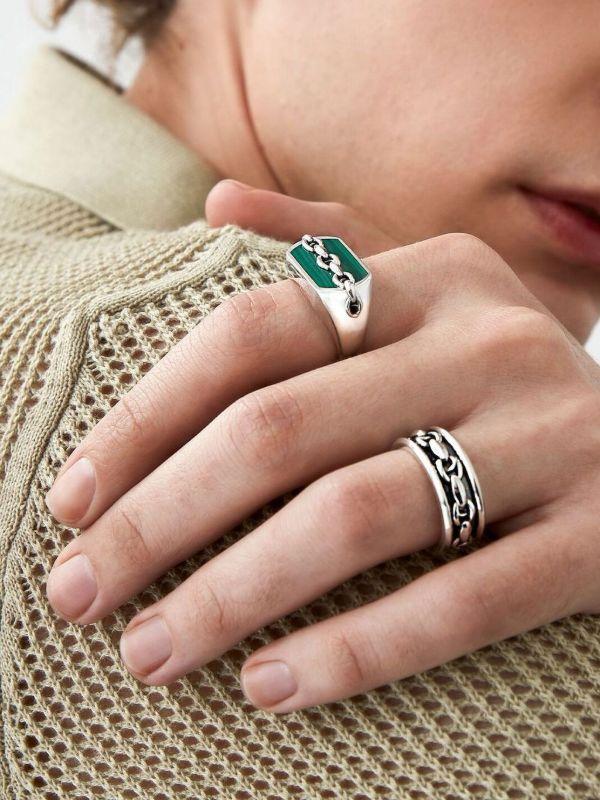 Stephen Webster Silver Thorn Addiction Link Ring | Browns Rings