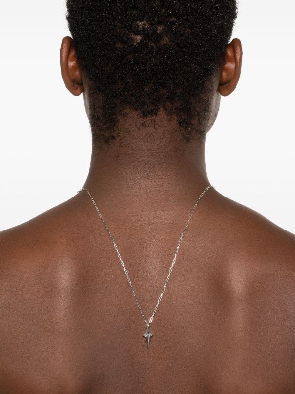 Stephen Webster Sterling Silver New Cross Black Diamond Necklace | Browns Necklaces