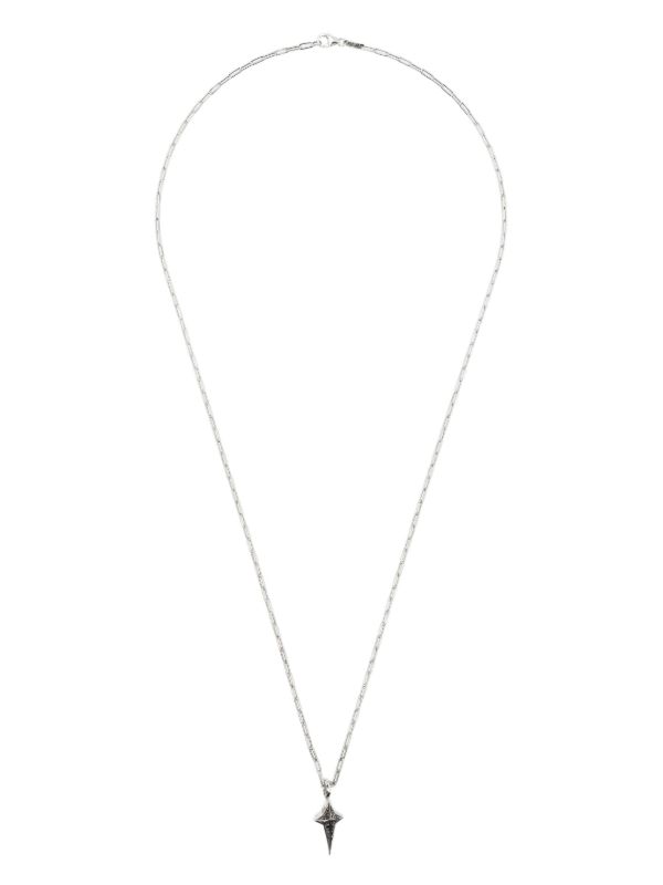 Stephen Webster Sterling Silver New Cross Black Diamond Necklace | Browns Necklaces