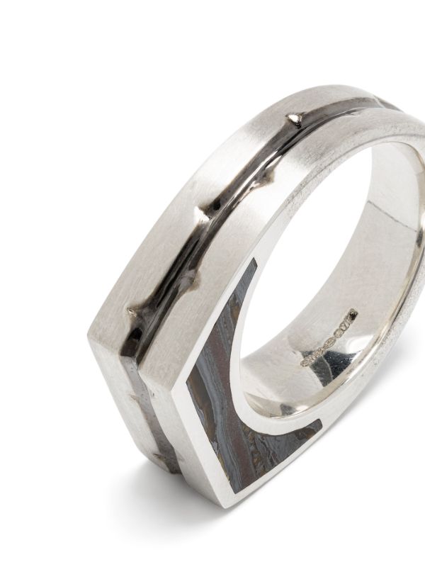 Stephen Webster Sterling Silver Thorn Addiction Malachite Ring | Browns Rings