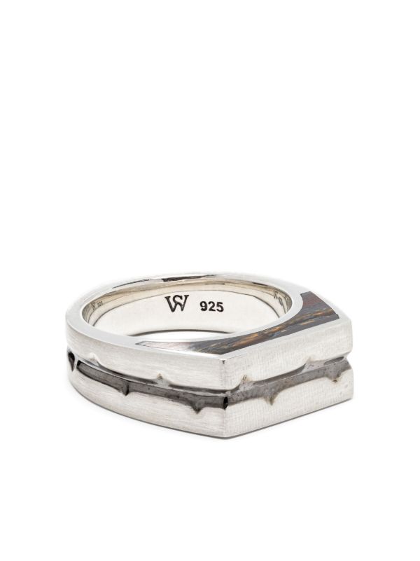 Stephen Webster Sterling Silver Thorn Addiction Malachite Ring | Browns Rings