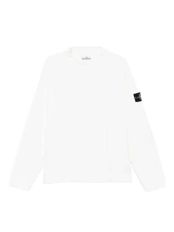 Stone Island Compass-badge cotton sweater | Browns Sweatshirts