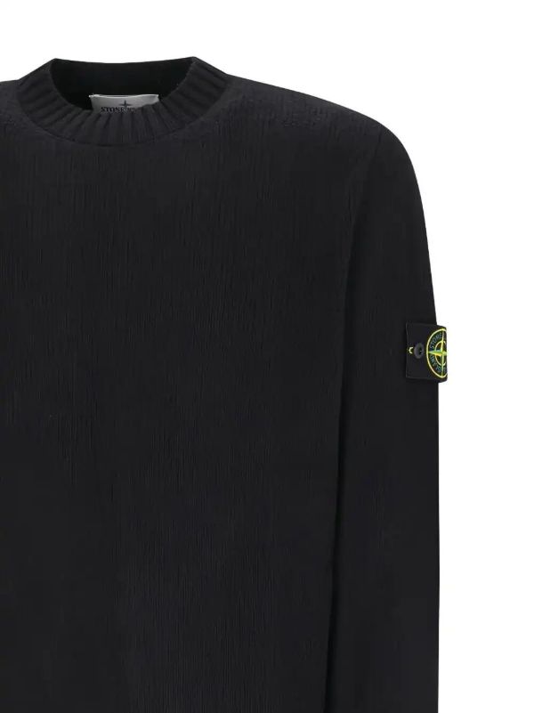 Stone Island Compass-badge Crew-neck Sweater | Browns Knitted Sweaters