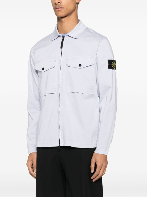 Stone Island Compass-Badge Overshirt | Browns Shirt Jackets