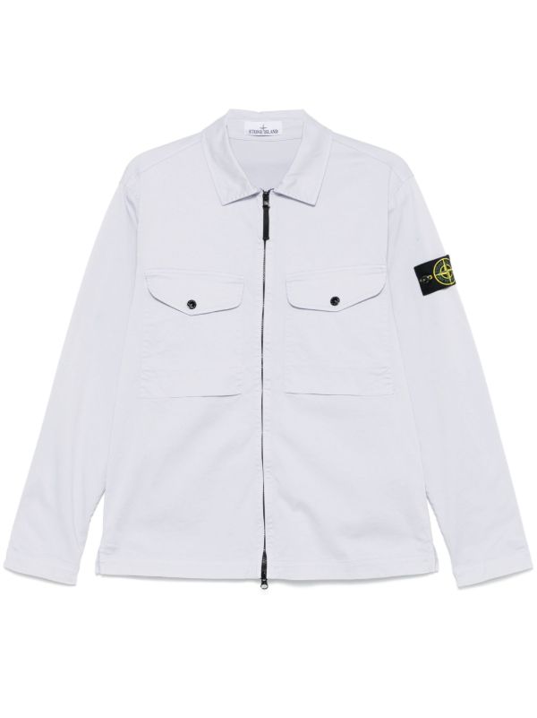 Stone Island Compass-Badge Overshirt | Browns Shirt Jackets