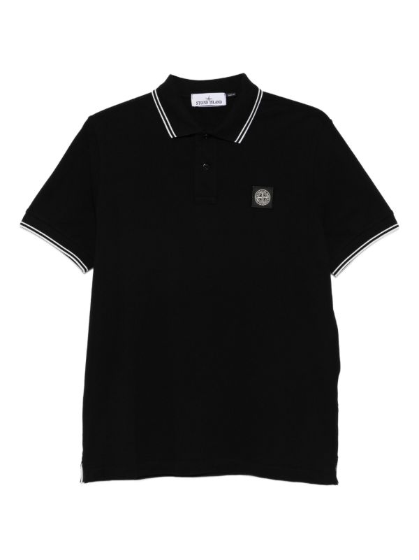 Stone Island Compass-patch polo shirt | Browns Polo Shirts