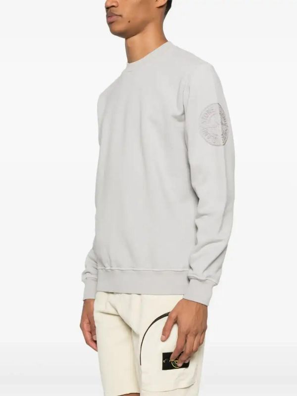 Stone Island Cotton Fleece Sweatshirt | Browns Sweatshirts