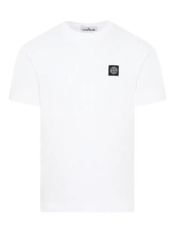 Stone Island logo-patch T-shirt | Browns T-Shirts