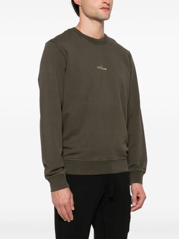Stone Island Logo-Print Sweatshirt | Browns Sweatshirts