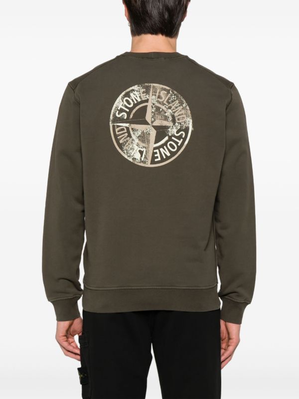 Stone Island Logo-Print Sweatshirt | Browns Sweatshirts