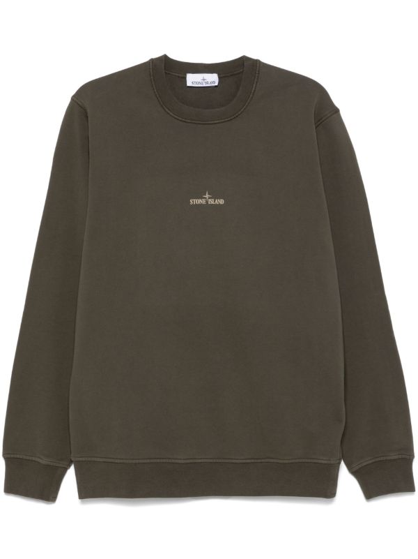 Stone Island Logo-Print Sweatshirt | Browns Sweatshirts