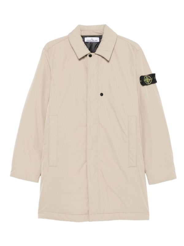 Stone Island patch-pocket coat | Browns Single Breasted Coats