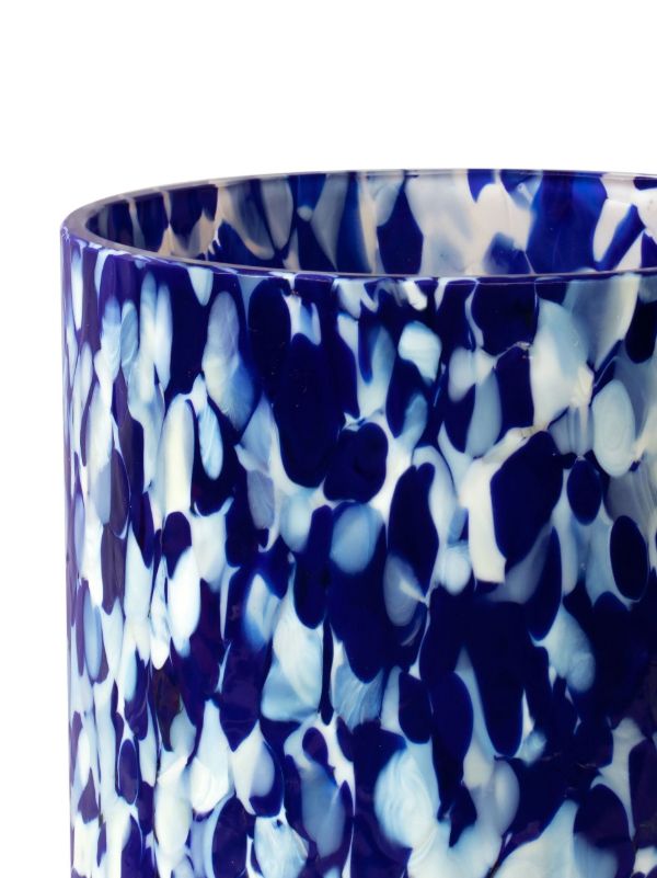 Stories Of Italy Blue And White Macchia Glass Tumbler Set | Browns Glassware