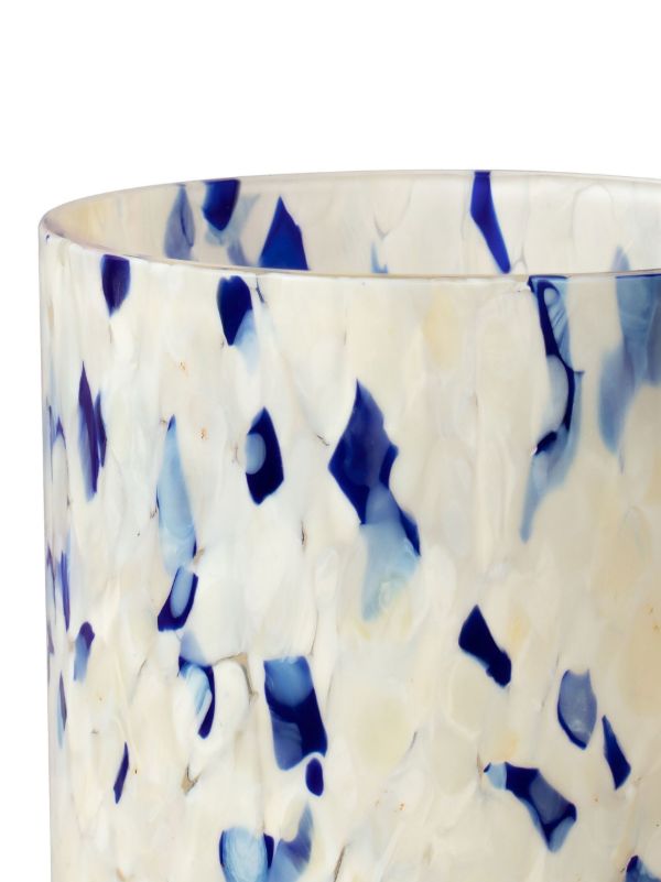 Stories Of Italy Blue And White Macchia Glass Tumbler Set | Browns Glassware